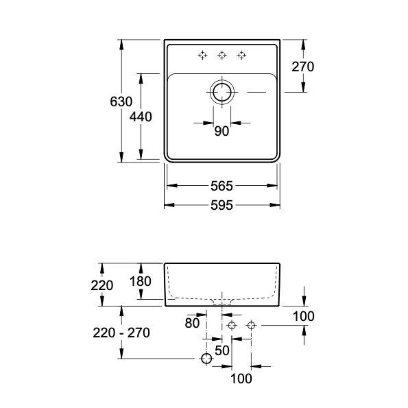 Keittiöallas Villeroy & Boch 632061R1 Valkoinen Alpin CeramicPlus
