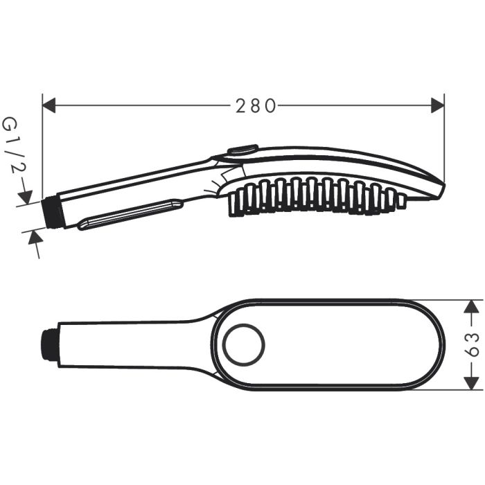 Käsisuihku Hansgrohe DogShower 150 3jet matta valkoinen