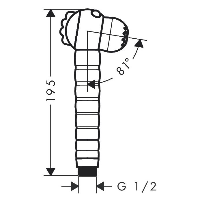 Käsisuihku Hansgrohe Jocolino for Crocodile 2jetille