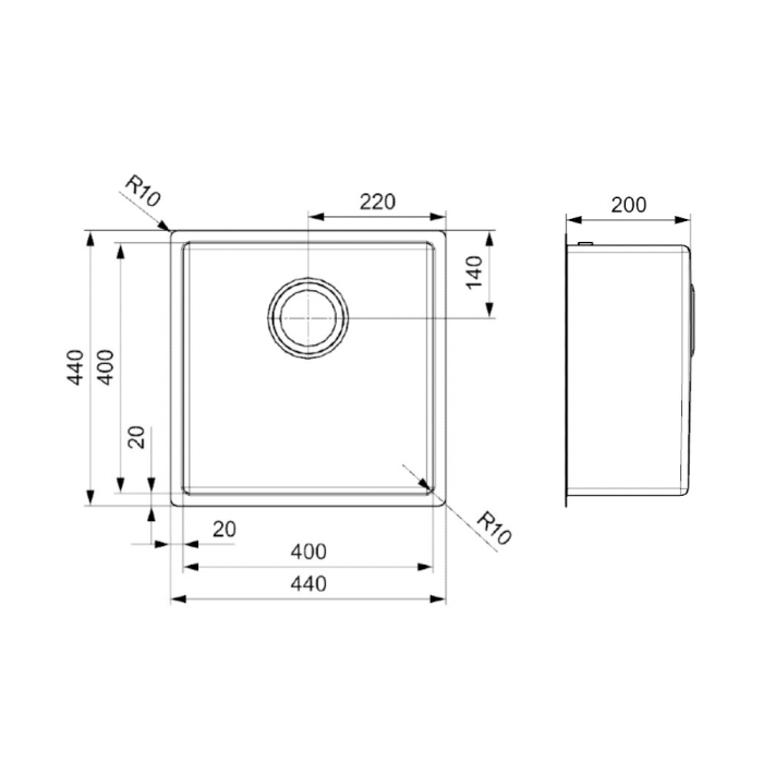 Keittiöallas Reginox Miami 40 Gold