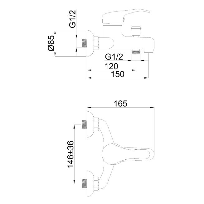 Suihkusetti Rubineta Prince P-10/K Star juoksuputkella varustettuna