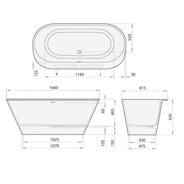 Kivikylpyamme PAA Deco Rim