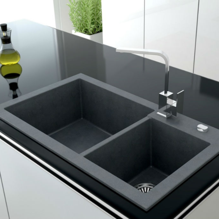 Pesuallas Reginox Amsterdam 25 harmaa hopeanhohtoinen