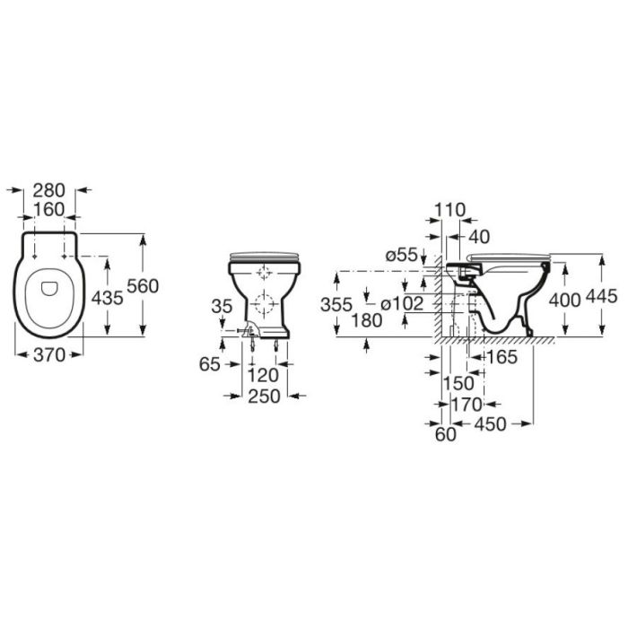 Lattia-WC Roca Carmen