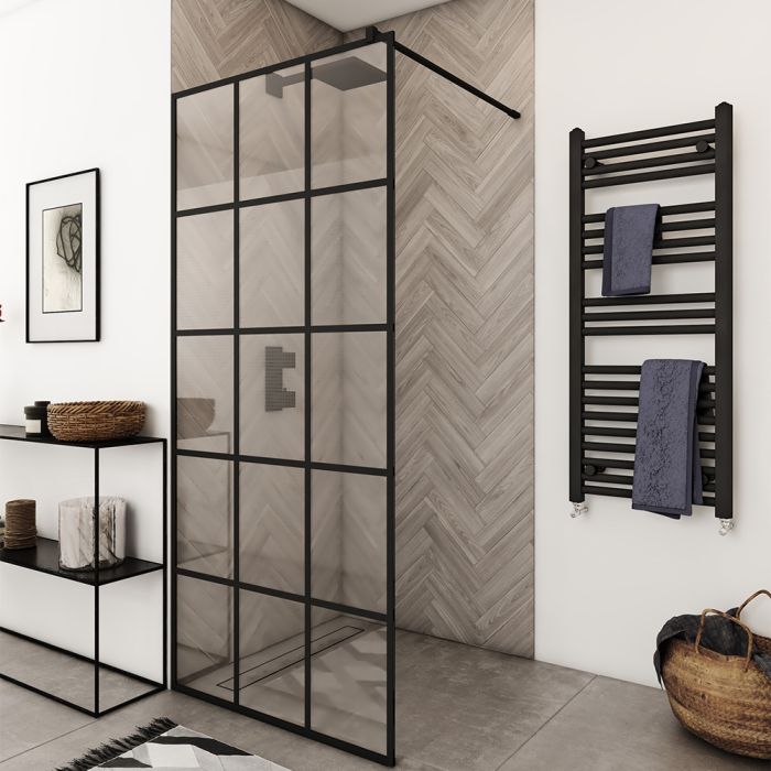 Suihkuseinä Stikla Kaira Musta Deep-3