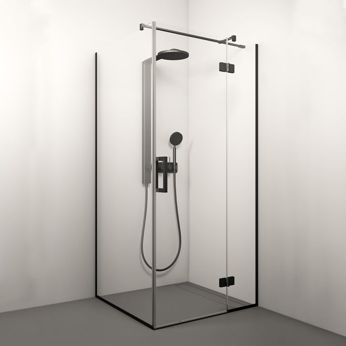 Suihkunurkkaus Stikla Lorena Musta