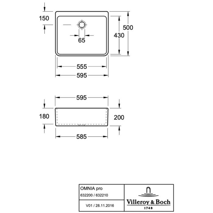 Pesuallas Villeroy & Boch O.Novo CeramicPlus 632200R1 - Outlet Diil