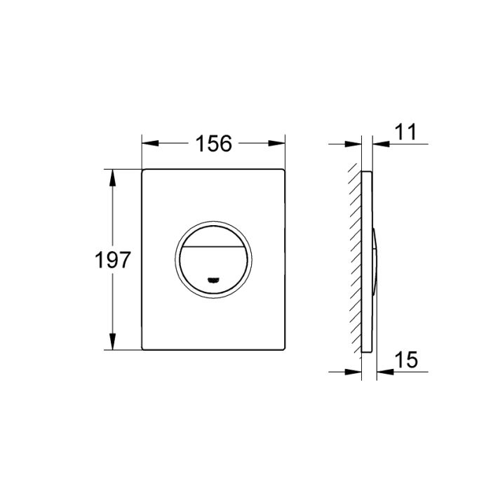 Painonappi Grohe Nova Cosmopolitan 38765 kromi