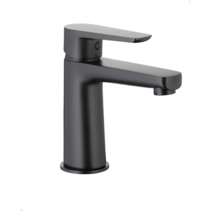 Pesuallashana Armatura Narva musta, jossa on pohjaventtiili