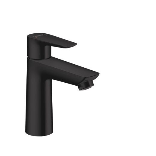 Pesuallashana Hansgrohe Talis E 110, jossa on mattamusta pohjaventtiili