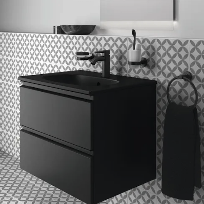 Allaskaappi Ideal Standard Tesi 60 T0050 Silk Musta