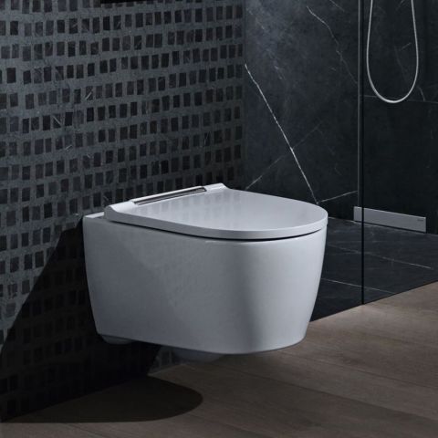 Seinä-WC-istuin Geberit ONE TurboFlush kromi