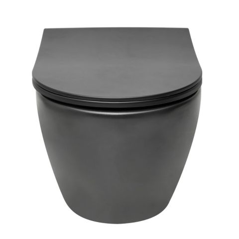 Seinä-WC-istuin VitrA VitrA Project mattamusta