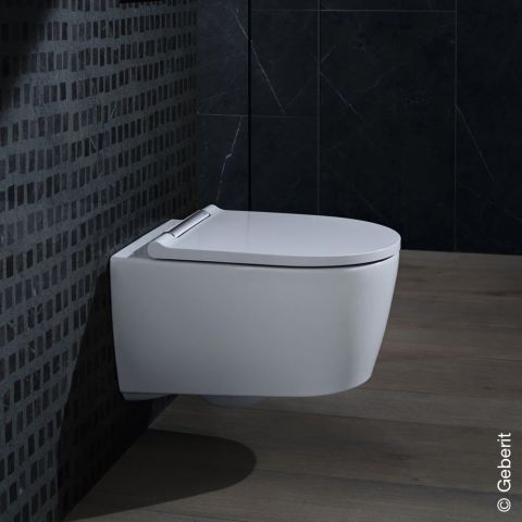 Seinä-WC-istuin Geberit ONE TurboFlush kromi