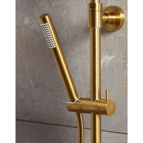 Suihkusetti Armatura Moza Premium Bath harjattu kulta